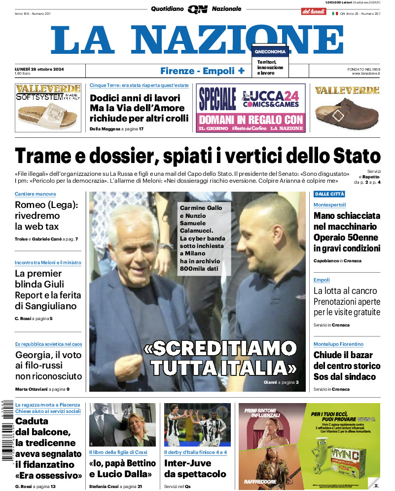 Prima-pagina-la nazione-edizione-di-oggi-20241028